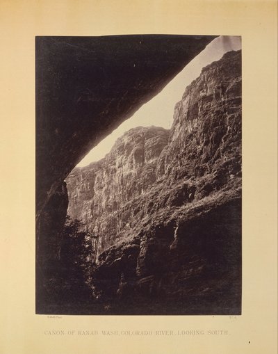 Cañón de Kanab Wash, Río Colorado, mirando al sur de William H. Bell